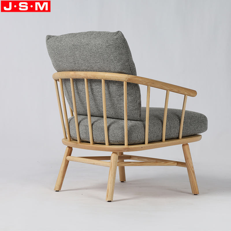 Fabric Single Cushion Seat And Back Recliner Arm Armchair For Living Room
