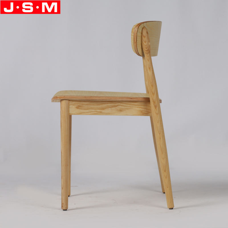 University Cafeteria Armchair Modern Wooden Back Chair Dining Chair