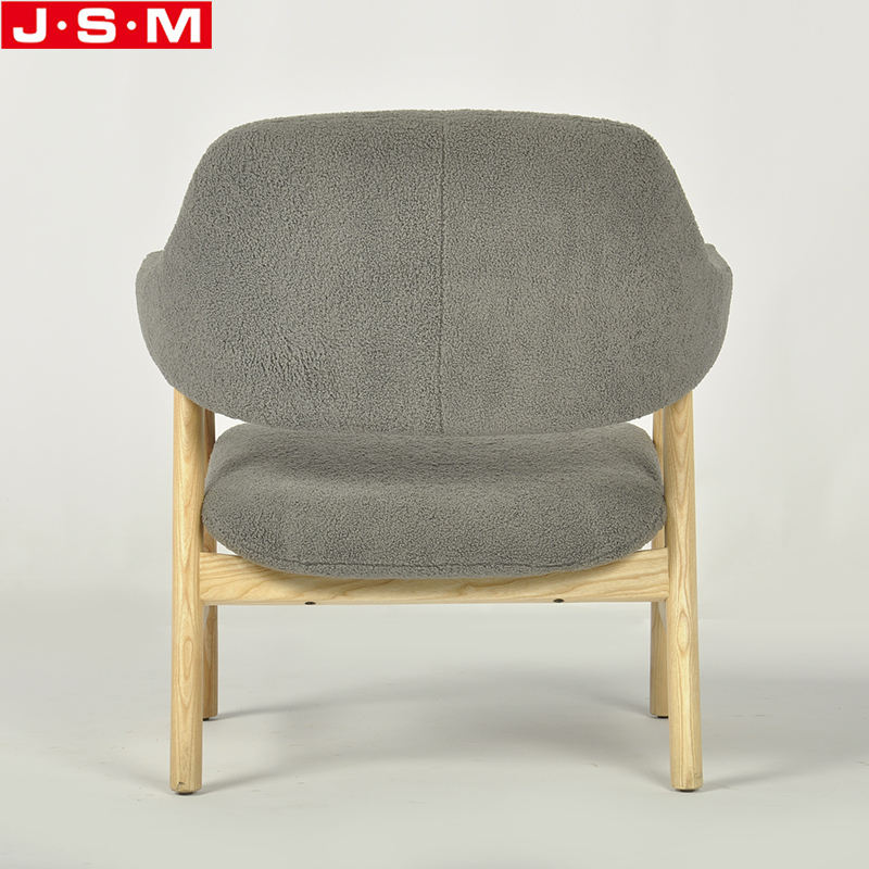 Modern Living Room Ash Timber Base Chair Wooden Frame Furniture Hotel Armchair