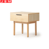 Customized Ash Wood Frame Bedroom Furniture With Storage Drawers Modern Bedside Table For Bedroom