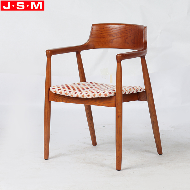Hot Sell Ash Wood Dining Chair Ash Timber Frame Cross Back Wedding Dining Chair