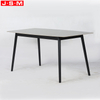 Ceramic Top Wood Dining Table Tempered Glass Top Dining Room Table
