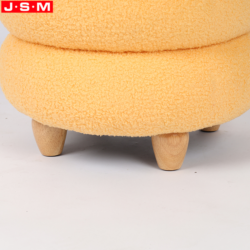 Storage Stool Home Living Room Outdoor Wood Round Large Ottoman Stool