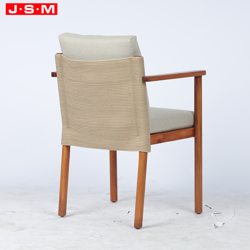Luxury Comfortable Furniture Moveable Seat and Back Solid Wood Modern Eco-Friendly Backrest Dining Chair