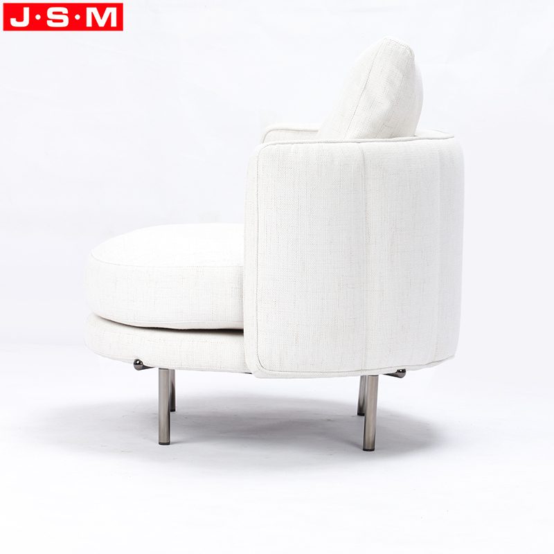 Outdoor Garden Armchair Wooden Frame With Foam And Fabric Furniture Armchair
