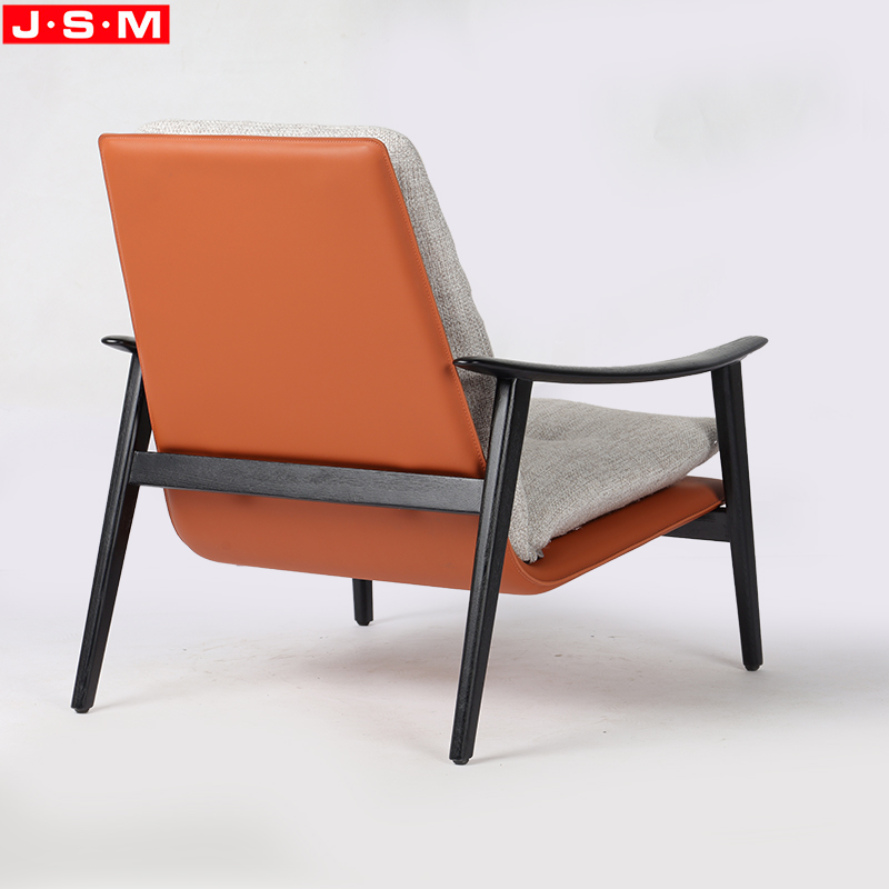 White Armchair Dining Leisure Armchair With Upholstery Ball Like Image