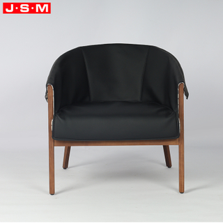 Custom Hotel Accent Chair Comfortable Wooden Ash Timber Frame Fabric Leisure Single Sofa Chairs for Hotel Home Living Room