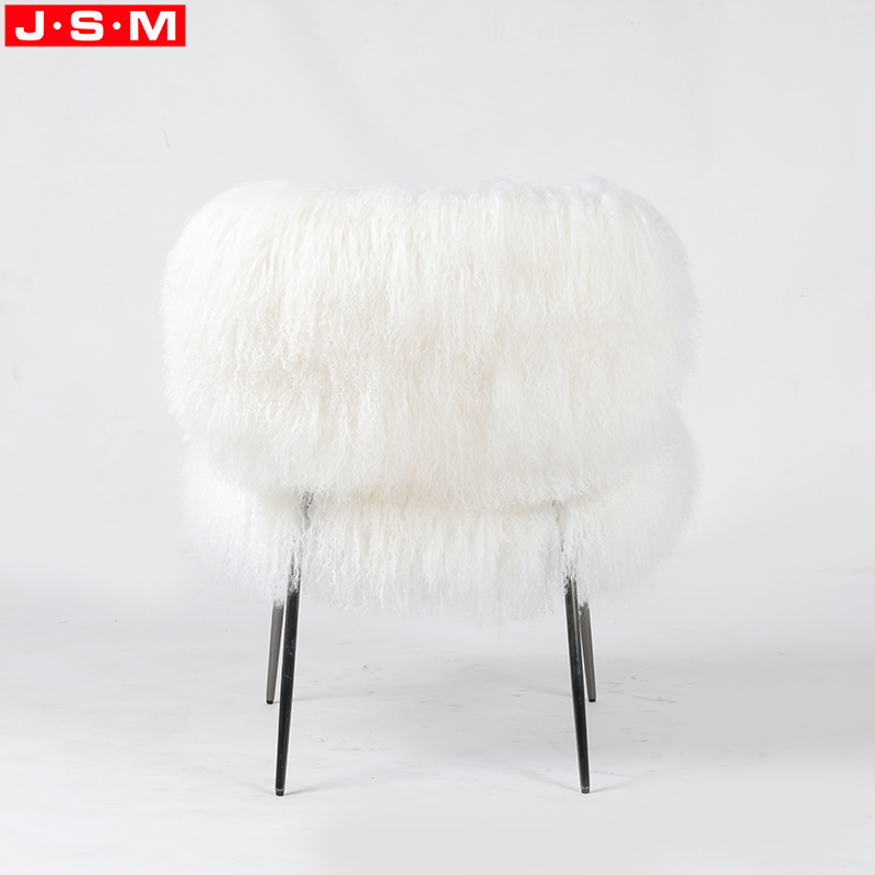 Armchair Living Room Single Seat Furniture Plastic Rattan Ash Timber Base Outdoor Molded Foam with Fabric