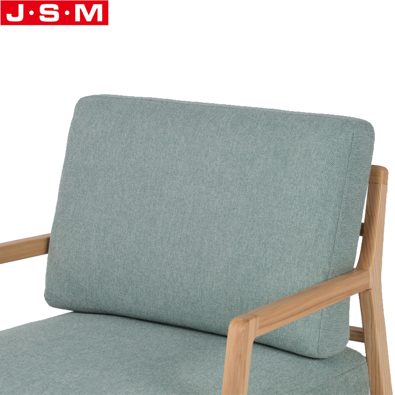 American ash frame Single Sitting Room Arm Chair Living Room fabric or PU upholstery