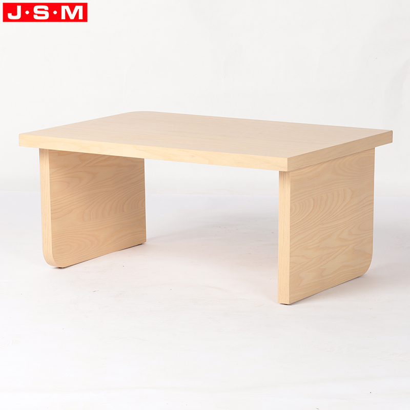Plywood with Veneer Round Wooden Outdoor Living Room Tea Coffee Table Design Tea Table Tea Wood Table