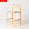 New Arrival No Stackable Ash Timber Frame Stool Comfortable Fashion High Stool For Home Office Bar