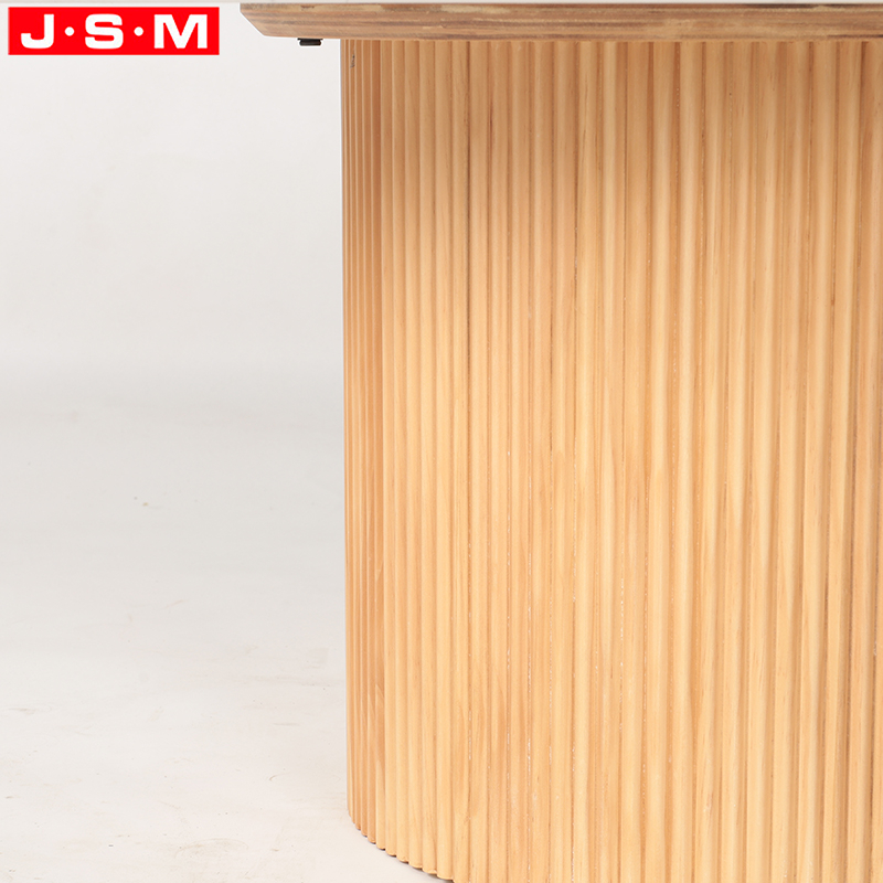 Living Room Furniture Side Table Modern Ash Timber Base Stone Top Tea Table