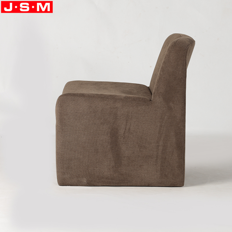 Restaurant Luxury Metal Frame Chair Fabric Upholstery Leisure Wooden Frame with Foam And Upholstery