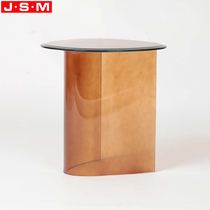 China Furniture Factory Living Room Tempered Glass Side Coffee Table For Home Decor