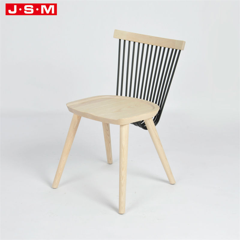 Nordic Italian Maximalist Coffee Fashion Upholstered Cafe Metal And Wood Frame Dining Chair