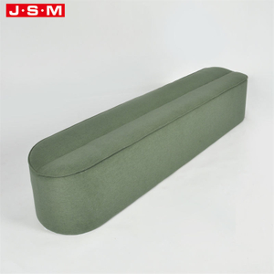 Hot Sale Home Furniture Green Knitted Ottoman Chair Step Stool Lounge Bench Ottoman