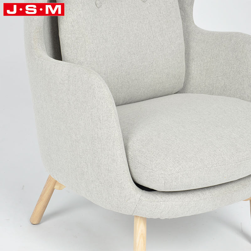 Modern Classic French Public Office Soft Fabric Cashmere Leisure Chair Armchair