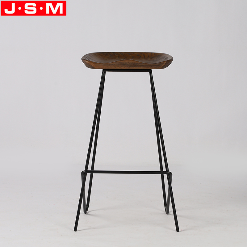 Tall Wooden Bar Stool
