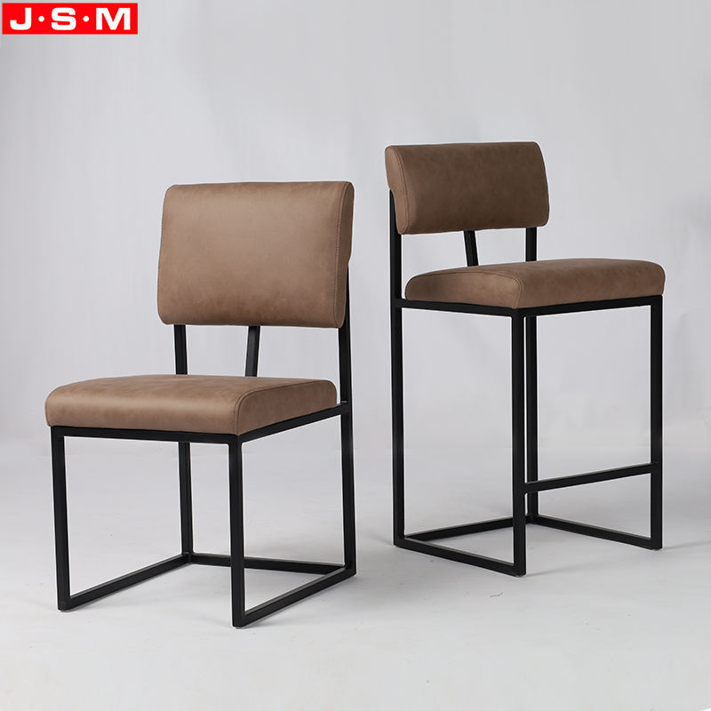 New Design Dining Room Furniture Chair Armless Dining Chairs With Black Metal Leg