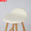 Modern Durable Timber Wooden High Table Tall White Bar Stools For Kitchen