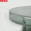 Modern Coffee Table Set Round Tempered Glass Side Table For Living Room Furniture