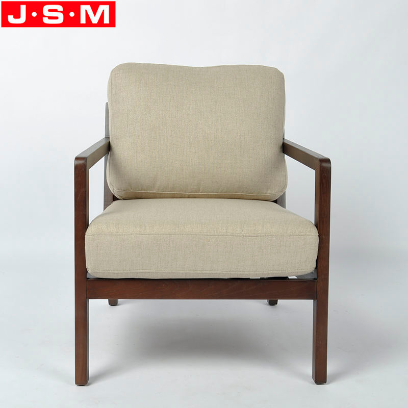 Upholstery Home Furniture Dining Room Cushion Seat Fabric Wooden Armchair