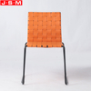 Nordic Home Soft Artificial Leather Modern Metal Restaurant Dining Chair