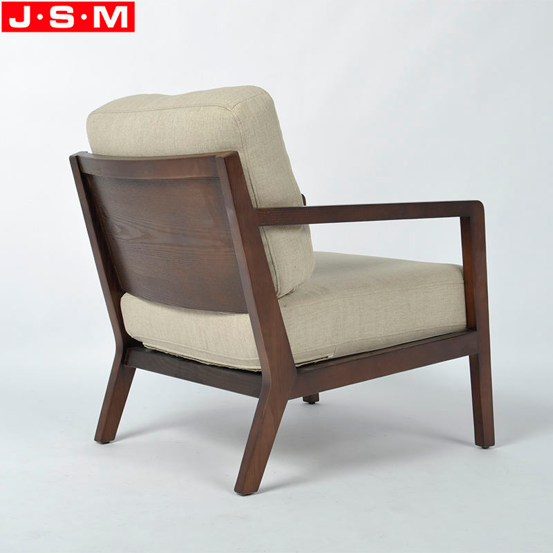 Upholstery Home Furniture Dining Room Cushion Seat Fabric Wooden Armchair