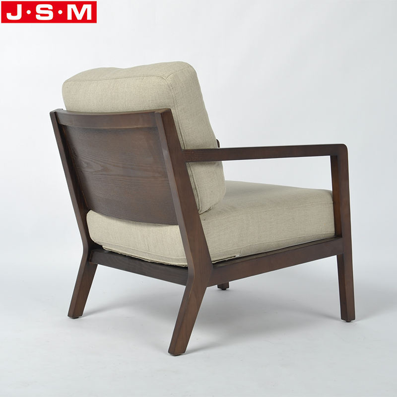 Upholstery Home Furniture Dining Room Cushion Seat Fabric Wooden Armchair
