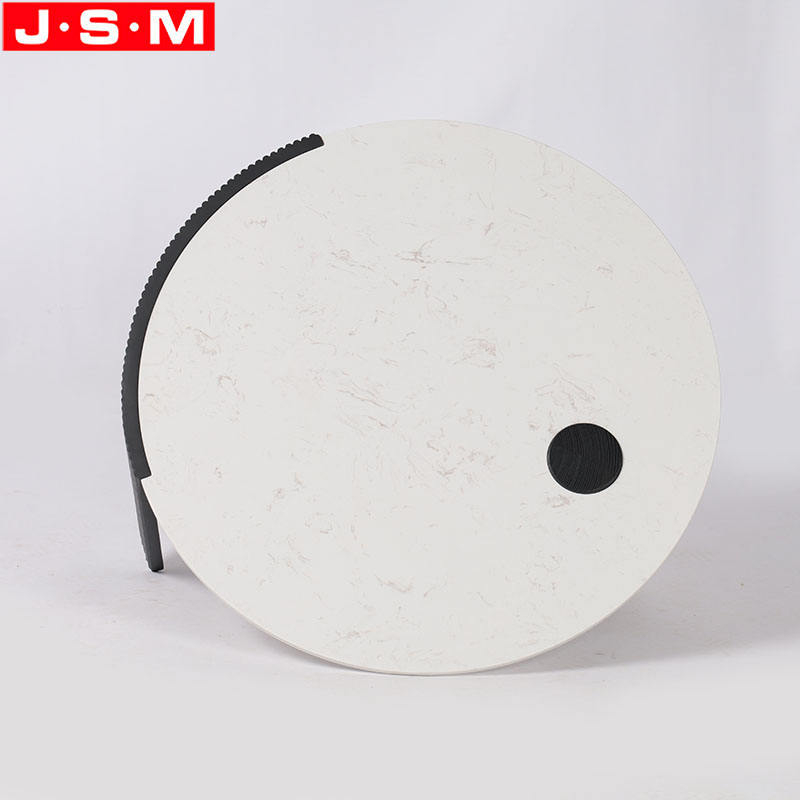 Widely Used Quality Modern Round Table Slatestone Ash Wood Tea Table