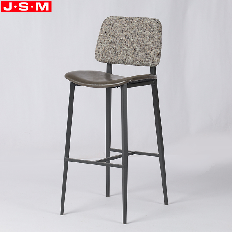 Wholesale Nordic Luxury Modern Fabric Bar Chairs Stools