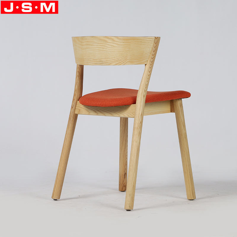 Modern Wooden Kitchen Low Slope Arm Dining Chairs With Armrests