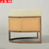 Contemporary Design Ash Timber Base Sofa Back Armrest Single Sofa Armchair