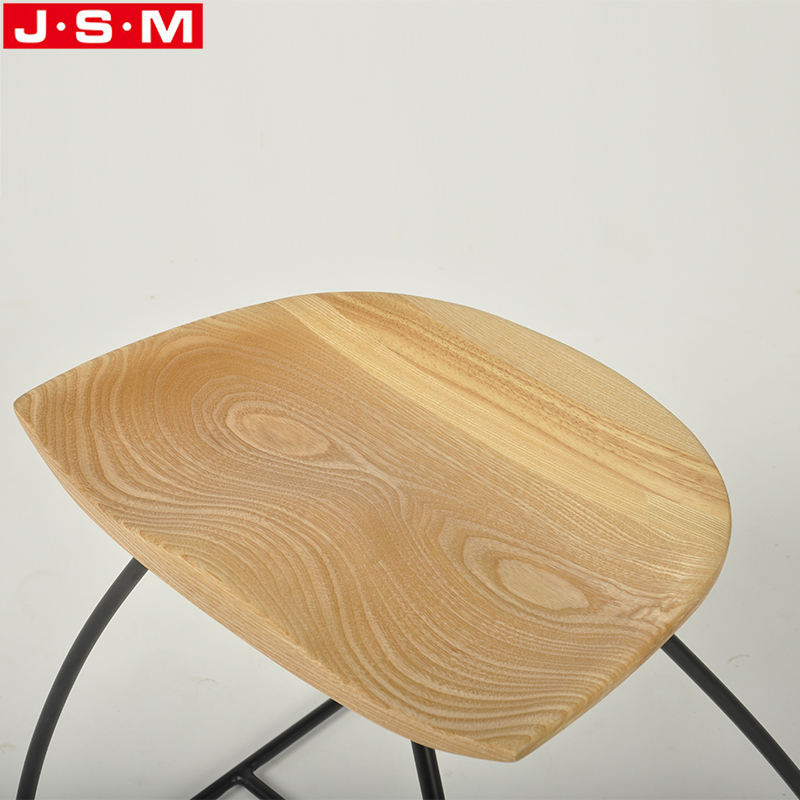 Good Quality Wine Cellar Black Backless Single Seat Bar Chair With Footrest