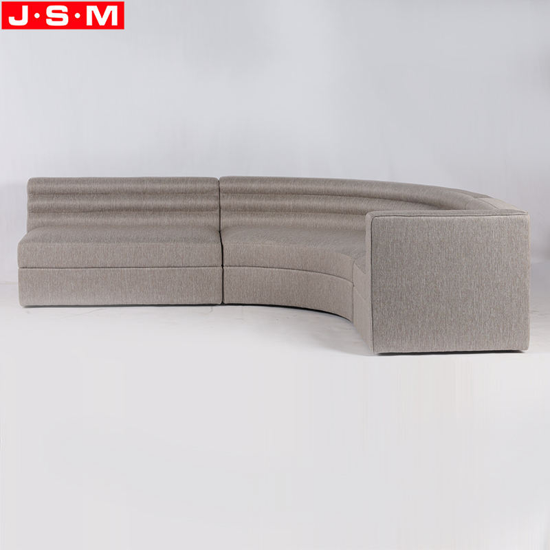 High Quality Custom Packaging Three Seat Fabric Sofa Cambered Sectional Sofa