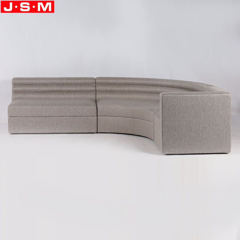 High Quality Custom Packaging Three Seat Fabric Sofa Cambered Sectional Sofa