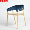 High Quality Veneer Seat Wood Dining Chair With Cushion Backrest