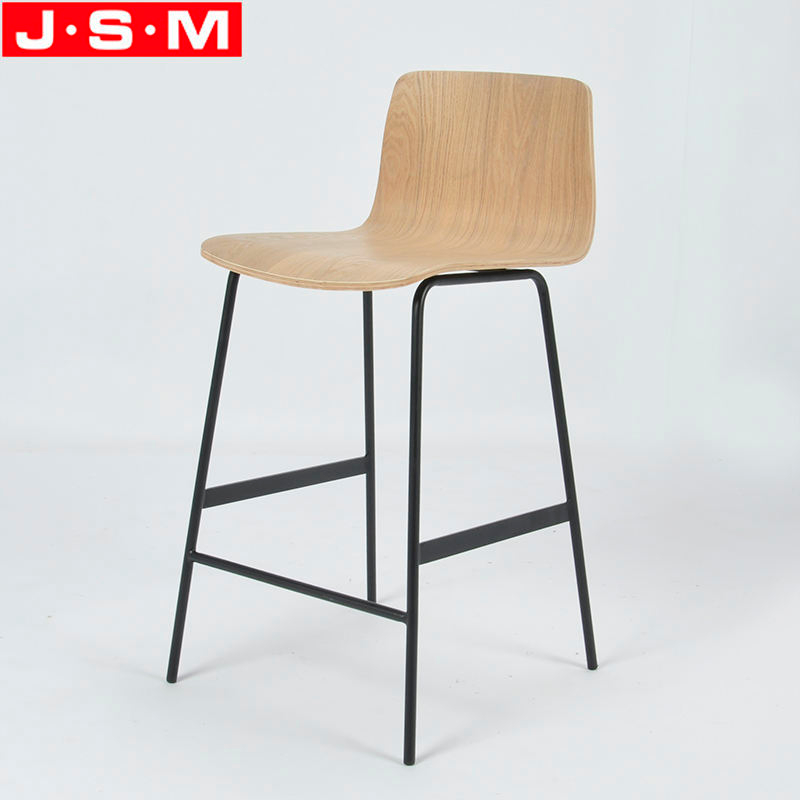 Modern Portable Lounge Counter Bar High Wooden Step Stools For Kitchen