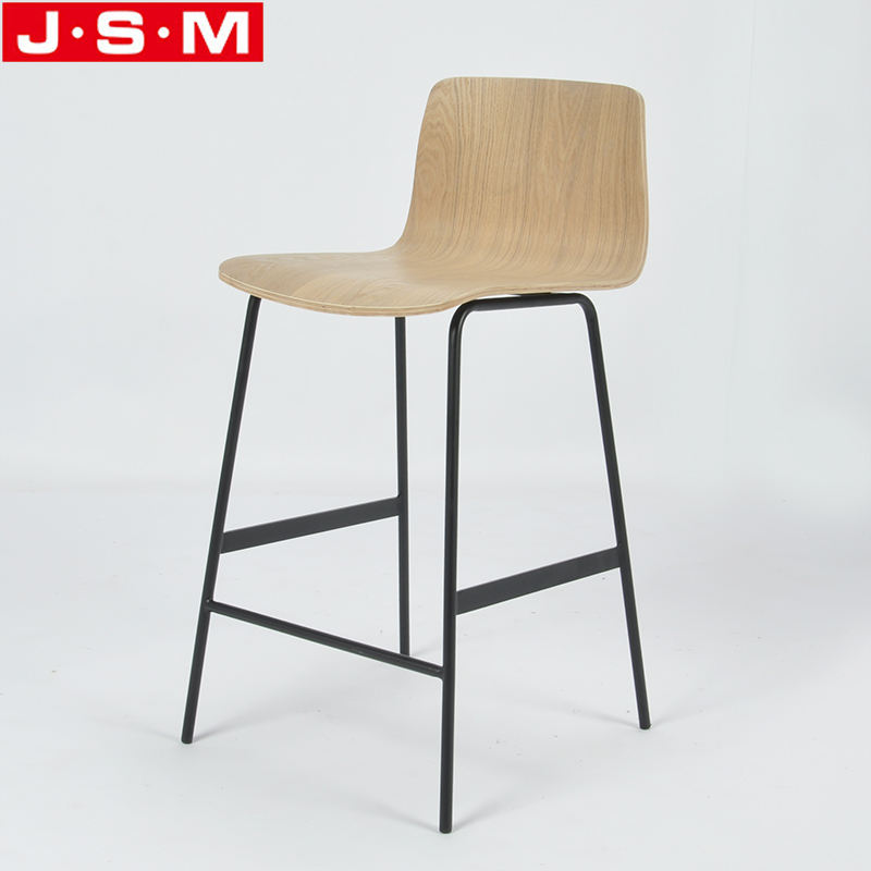Modern Portable Lounge Counter Bar High Wooden Step Stools For Kitchen