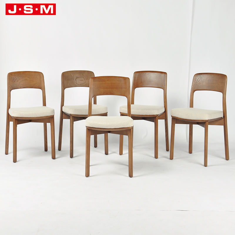 Minimalist Moder Long Back Furniture Lodge Garden Home Wood Dining Chair