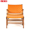 Living Room Furniture Woven Belt Or Artificial Leather Seat Home Armchair
