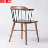 Factory Made Vintage Cafe Shop Iron Backrest Simple Style Wooden Restaurant Dinning Chairs