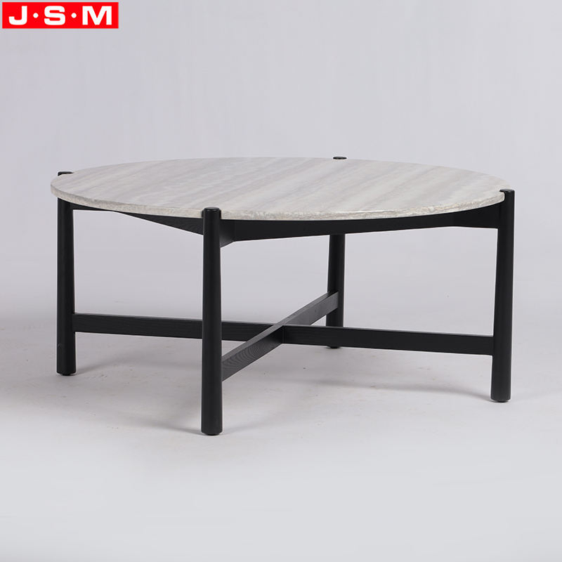 New Style Modern Living Room Side Table Stone Color Custom Tea Table