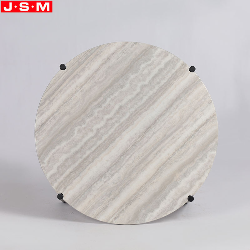 New Style Modern Living Room Side Table Stone Color Custom Tea Table