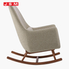 Living Room Sofa Upholstered Chair Wooden Shake Armchair