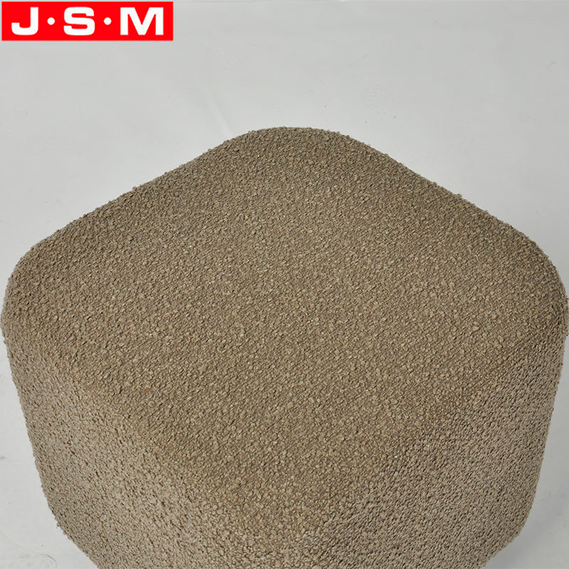 Upholstered Space Saving Tufted Square Stool Footrest Footstool Ottoman With Wooden Frame