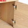 High Quality Solid Timber Edge Wood TV Stand Veneer Carcase TV Cabinet For Sale