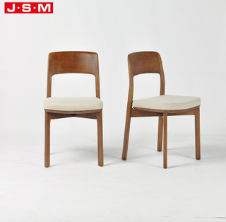 Restaurant Stackable Cushioned Soft Furnishing Stuffed Fabric Dining Chairs