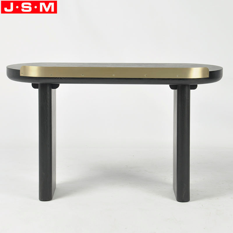 Golden Chrome Decoration 1 Drawer Writing Desk Table Computer Desk For Home Office