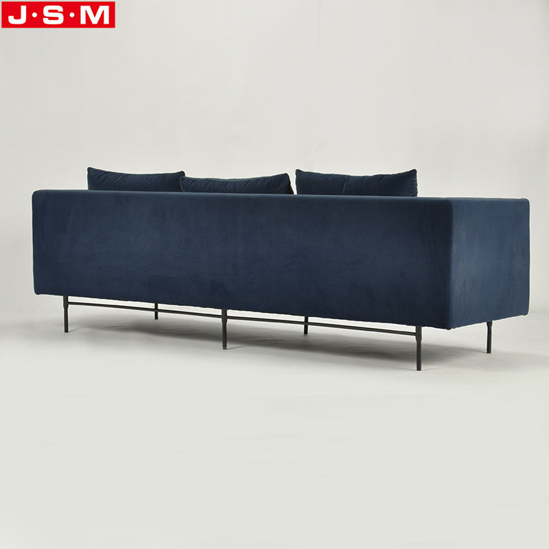 Any Color Is Available Retro Style Wooden Frame Living Room Sofa